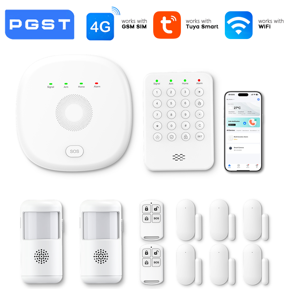 Smart Home Demo Kit - Système d'alarme sans fil WiFi PGST,