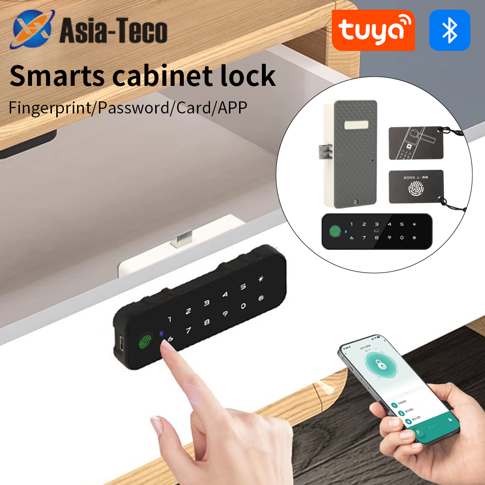 Smart Door Lock - Tuya – armoire intelligente en bois,