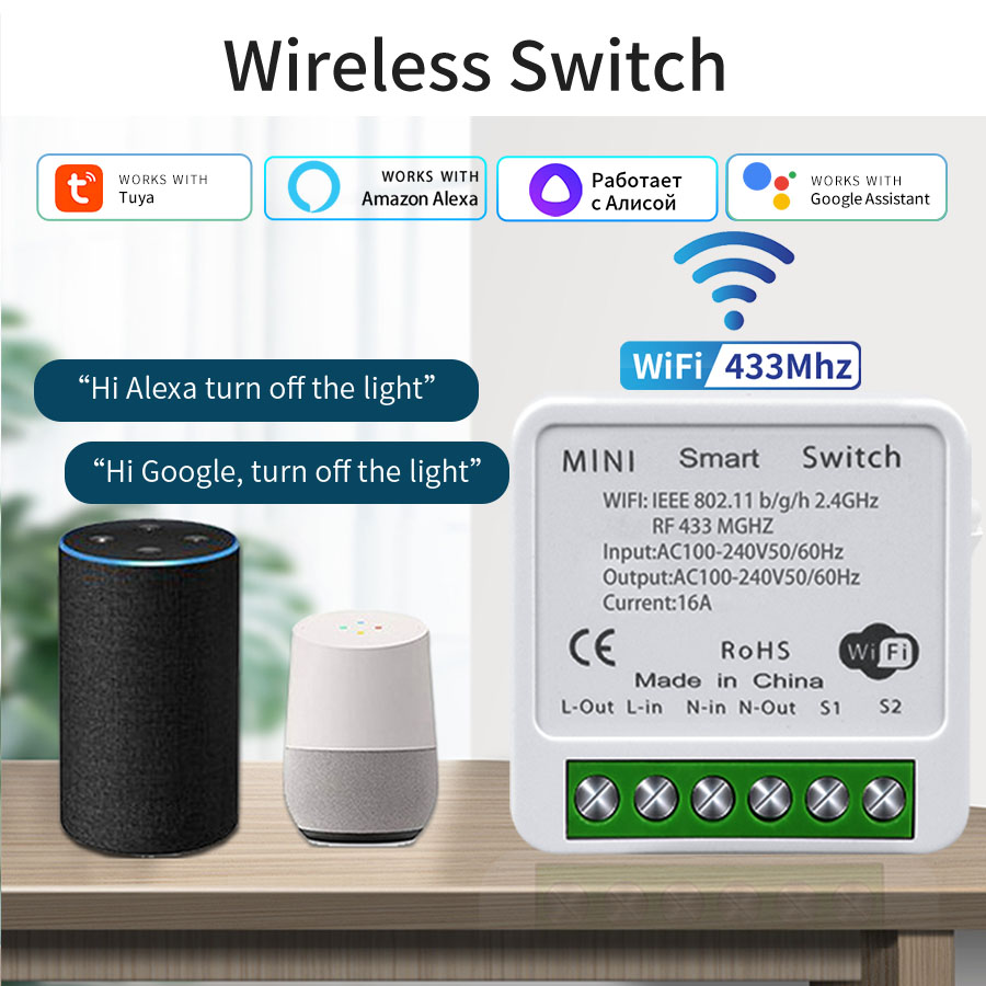 Smart Home Ikea - Interrupteur intelligent WiFi 16A 20A, contrôle