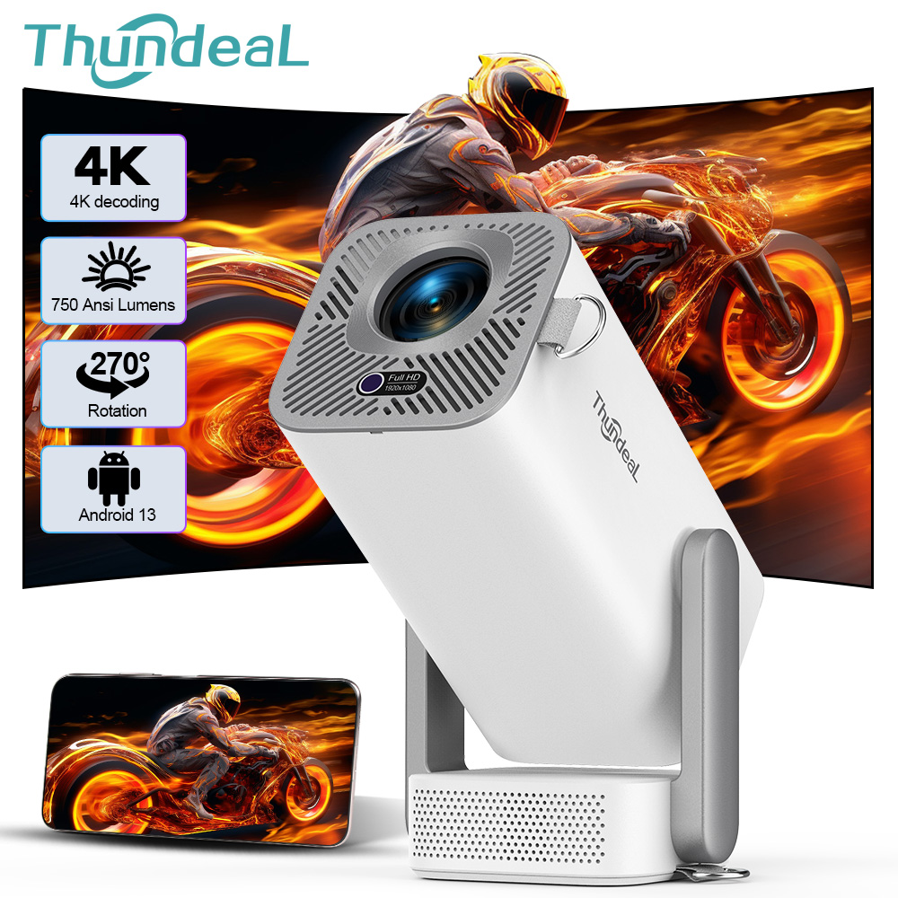 Smart Home Retrofit - ThundeaL 4K Android Full HD projecteur