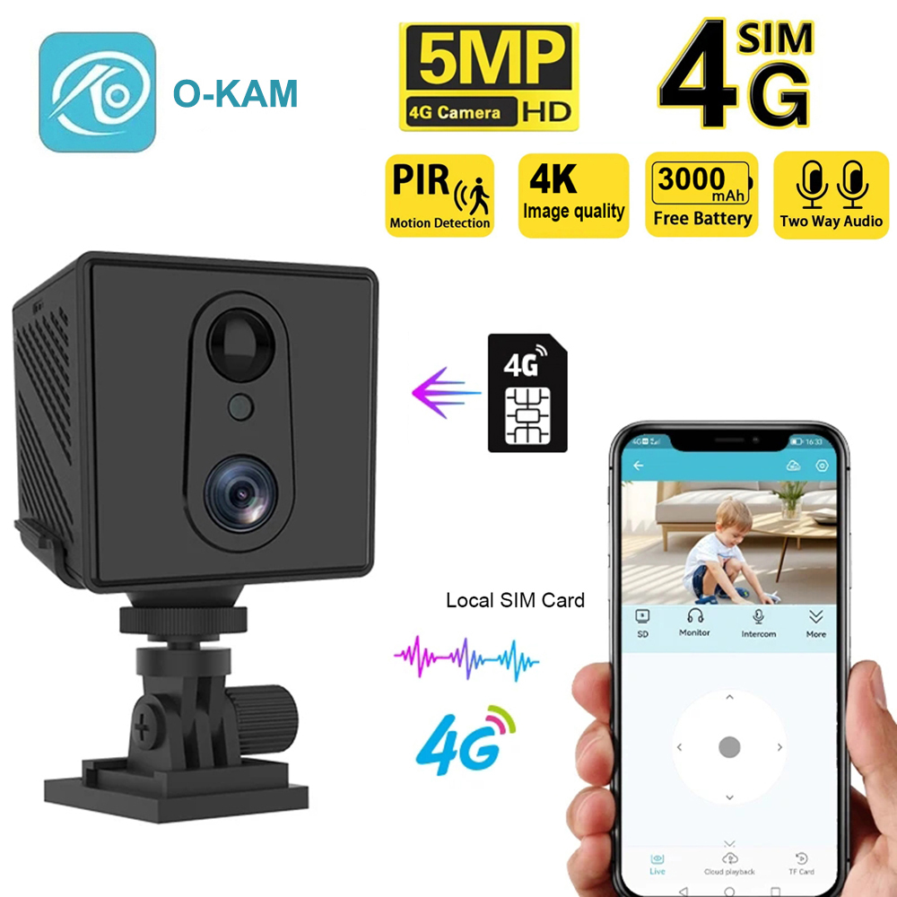 Smart Home Battery Camera Ezviz - 5MP Mini caméra 3000mAh batterie 64GB