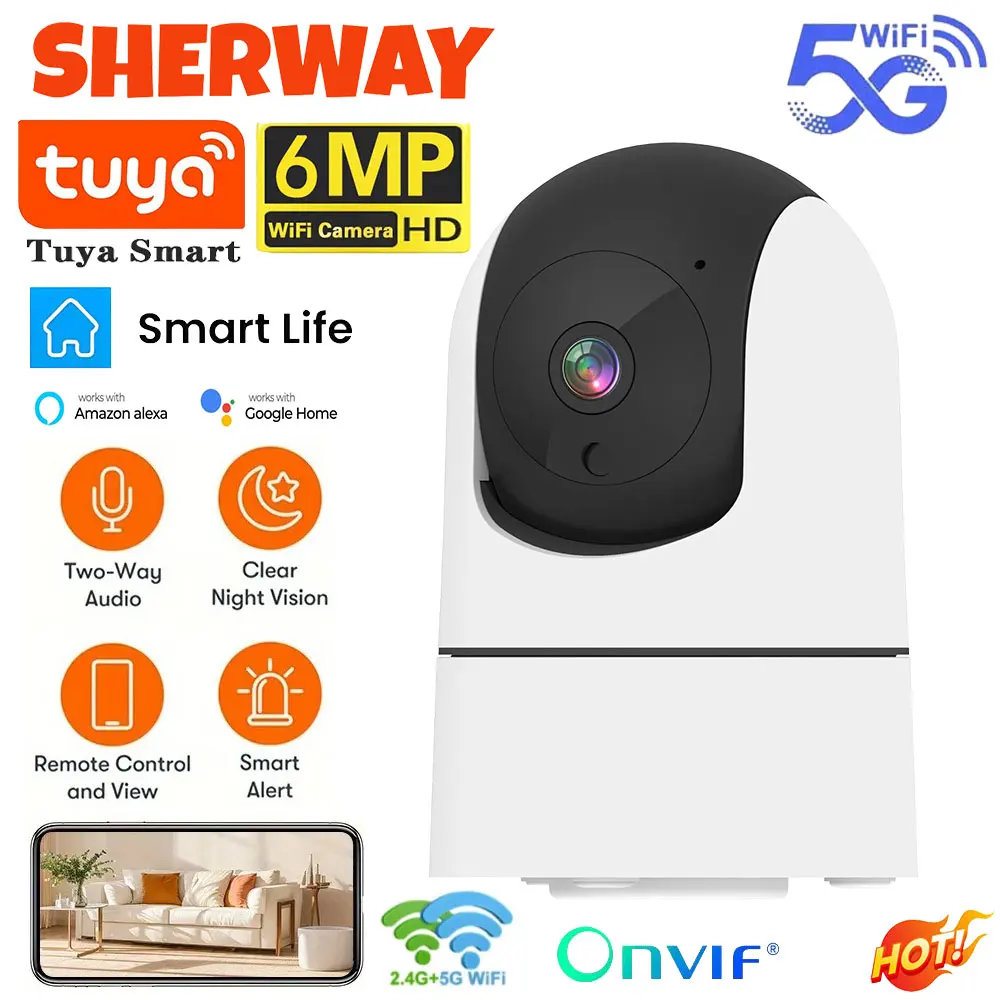 Smart Home Battery Camera Ezviz - Tuya-Caméra de surveillance intérieure IP WiFi