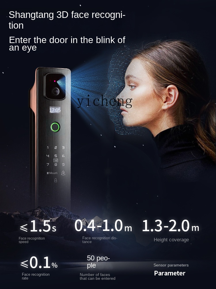 Smart Door Lock - Serrure intelligente à reconnaissance faciale cc293d,