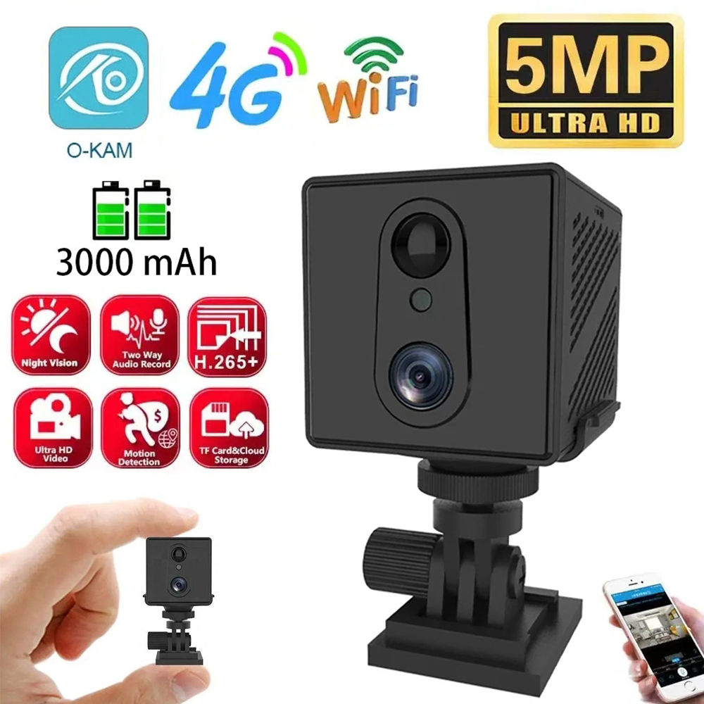 Smart Home Battery Camera Ezviz - 5MP 4G carte SIM Mini caméra