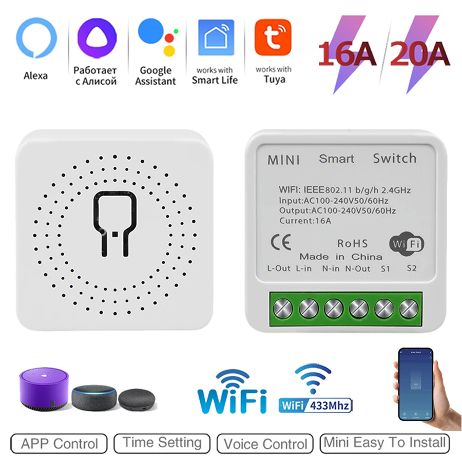Smart Home Features - Module d'interrupteur intelligent WiFi Tuya 2