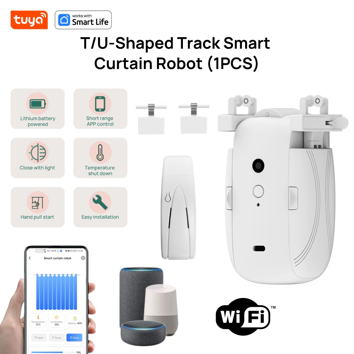 Tuya-Robot rideau WiFi intelli - Smart Home Features avis et prix