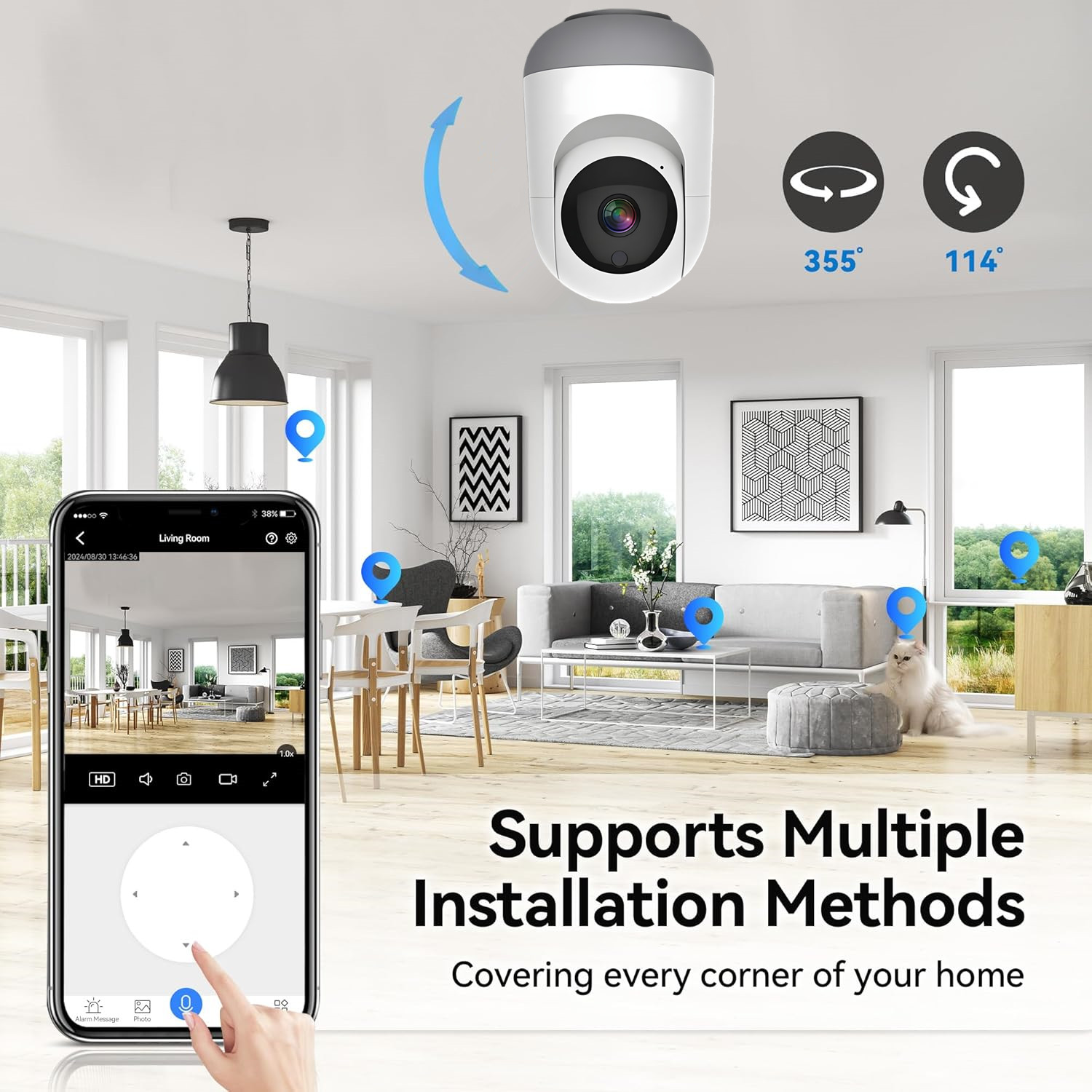 Caméra WiFi Tuya 4MP, caméra I - Smart Home Battery Camera Ezviz avis et prix