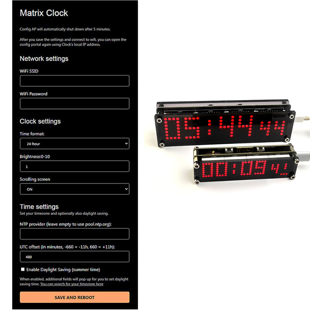 Horloge Wi-Fi ESP8266 à affich - Smart Home Esp8266 avis et prix