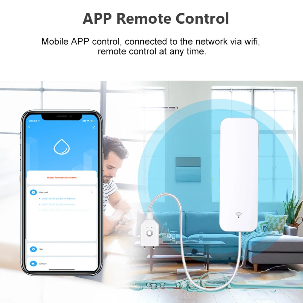 Tuya WiFi Zigbee capteur d'eau - Smart Home Features avis et prix