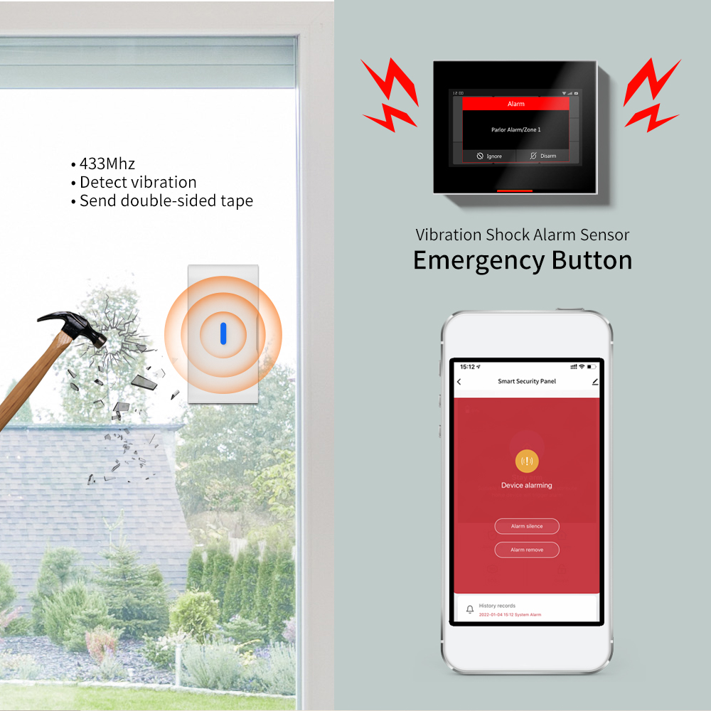 Capteur de vibration sans fil  - Wireless Door Sensor avis et prix
