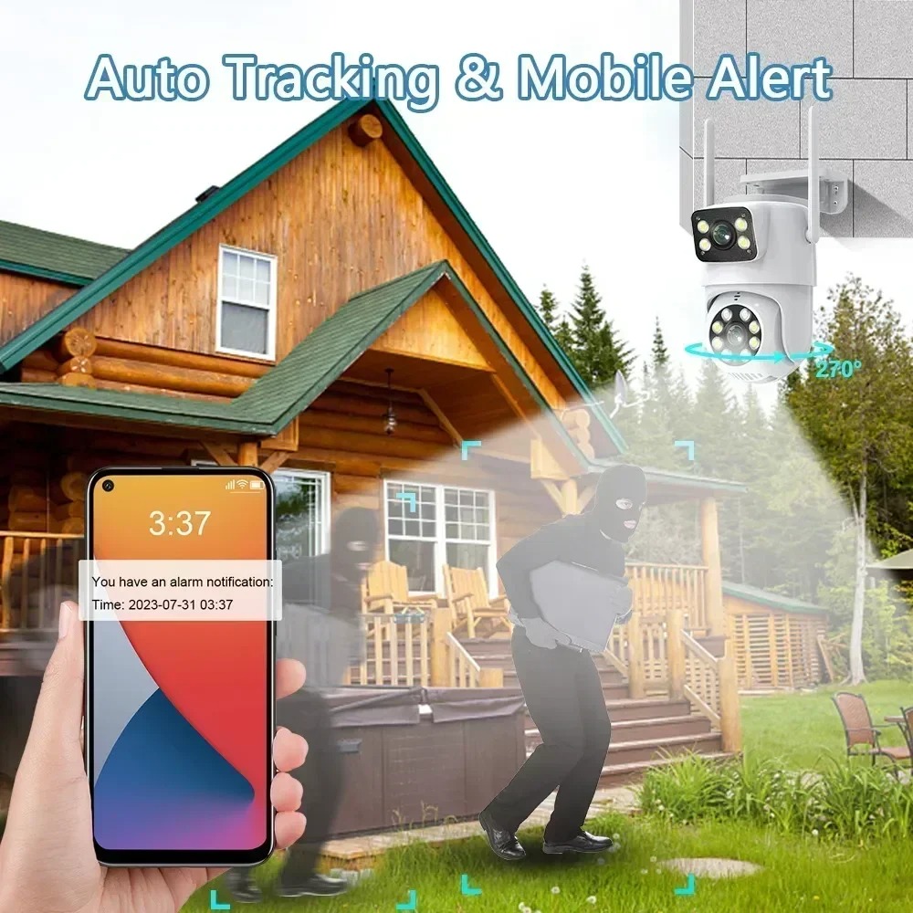 Caméra WIFI Tuya 5K 10MP à dou - Smart Home Battery Camera Ezviz avis et prix