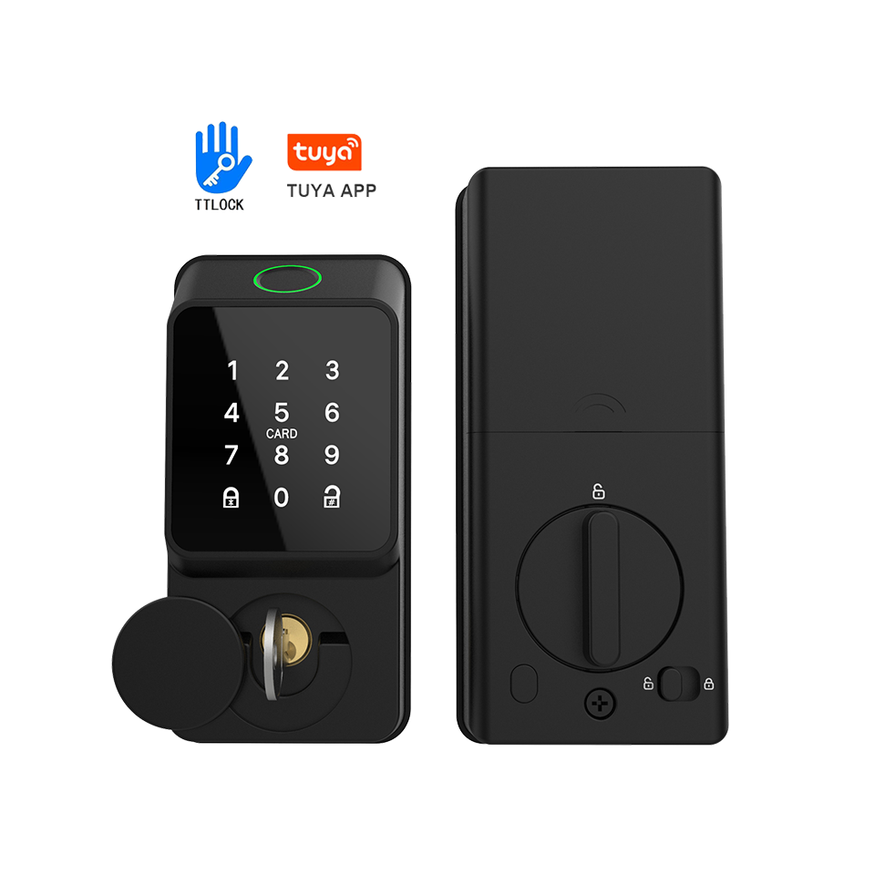 Serrure connectée noire à empr - Smart Door Lock avis et prix